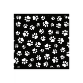 Black/White Paw Prints
